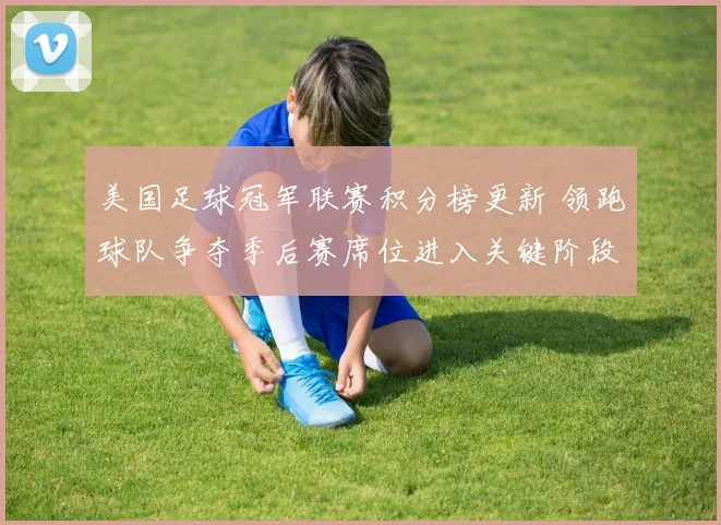 美国足球冠军联赛积分榜更新 领跑球队争夺季后赛席位进入关键阶段